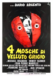 cover 4 mosche di velluto grigio